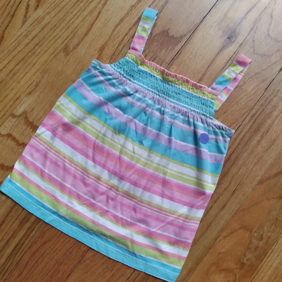 Children's Place Girls Rainbow Tanktop Striped Sleeveless Top Size 5 - Picture 14 of 16